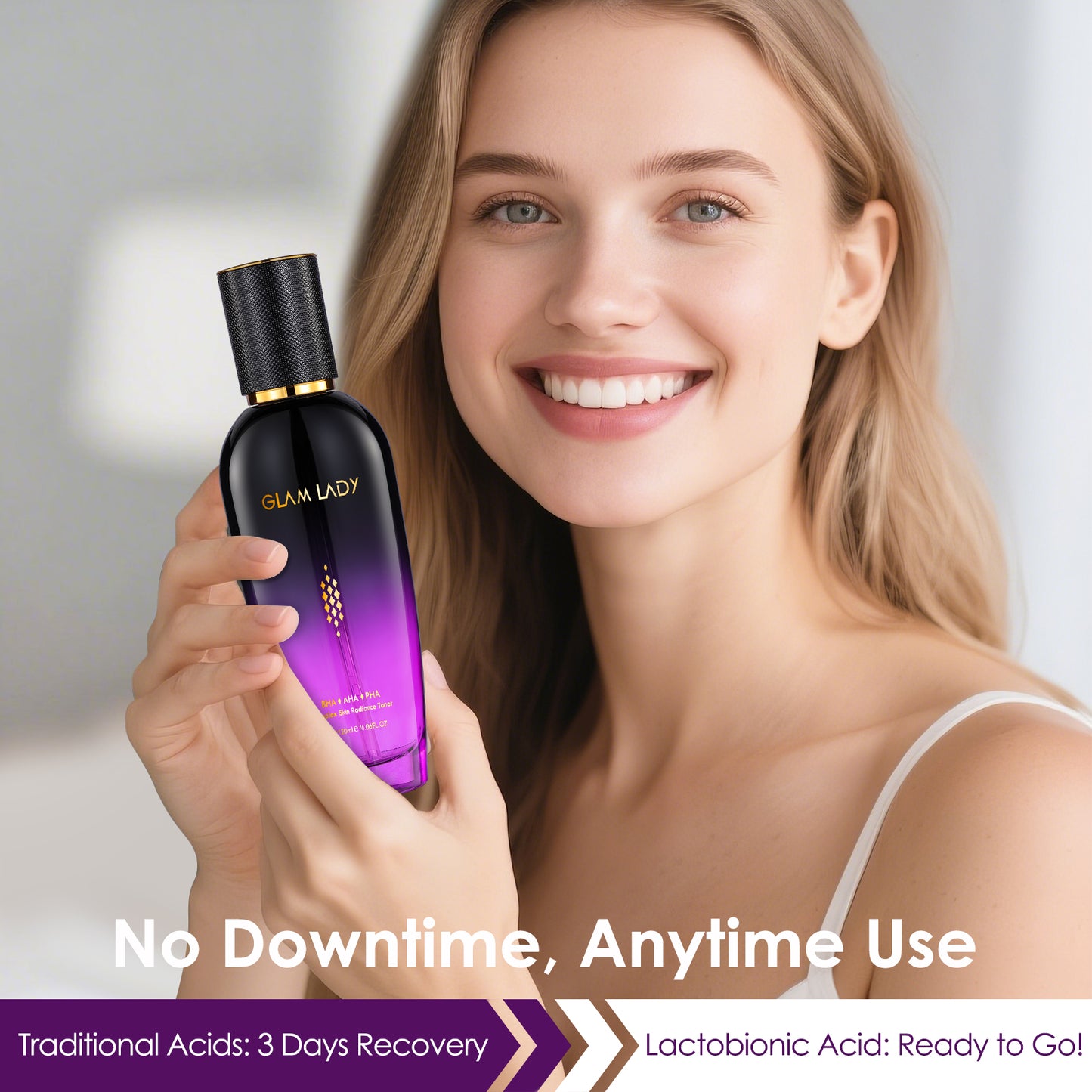 GLAM LADY BHA AHA PHA Complex Skin Radiance Toner