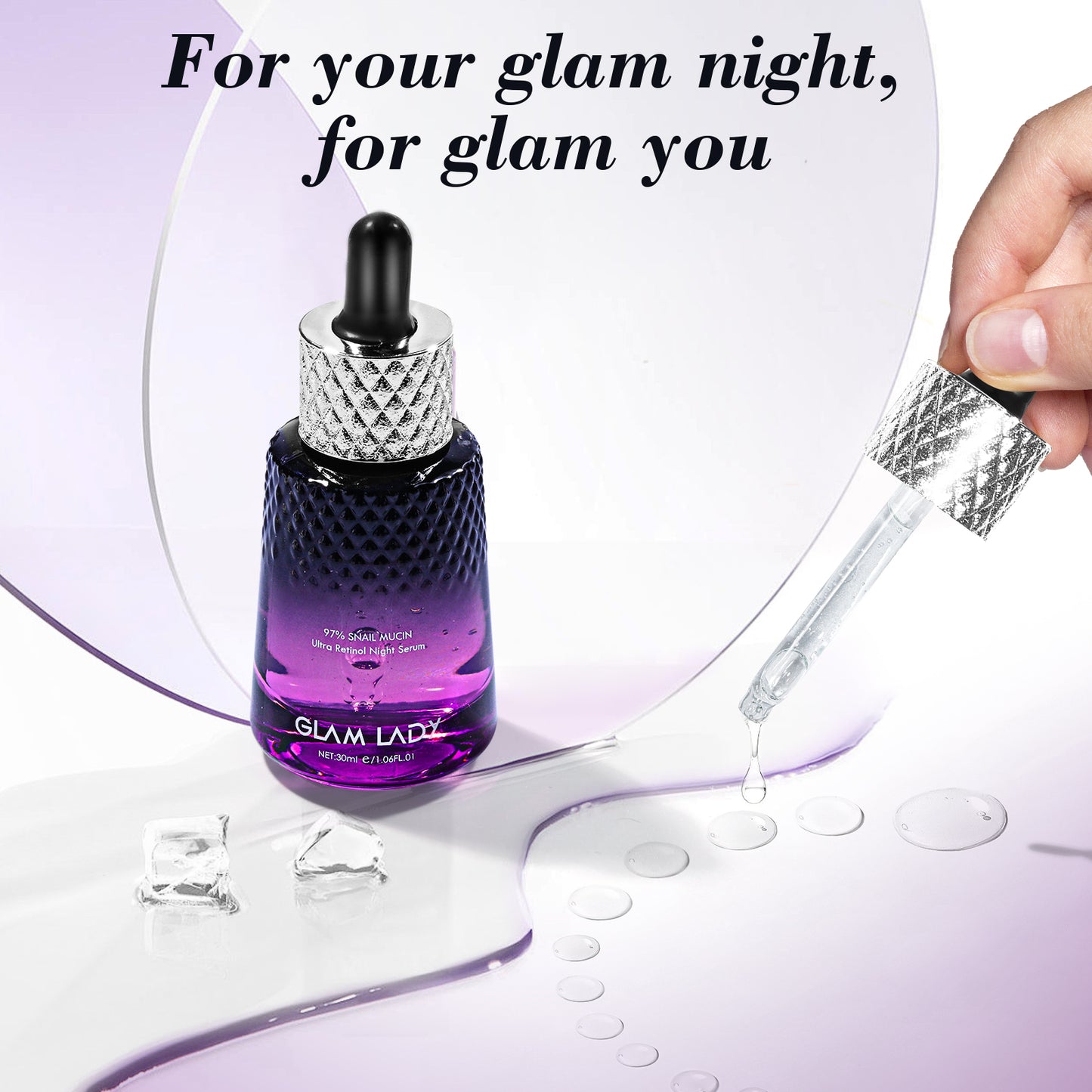 GLAM LADY 97% SNAIL MUCIN ULTRA RETINOL NIGHT SERUM
